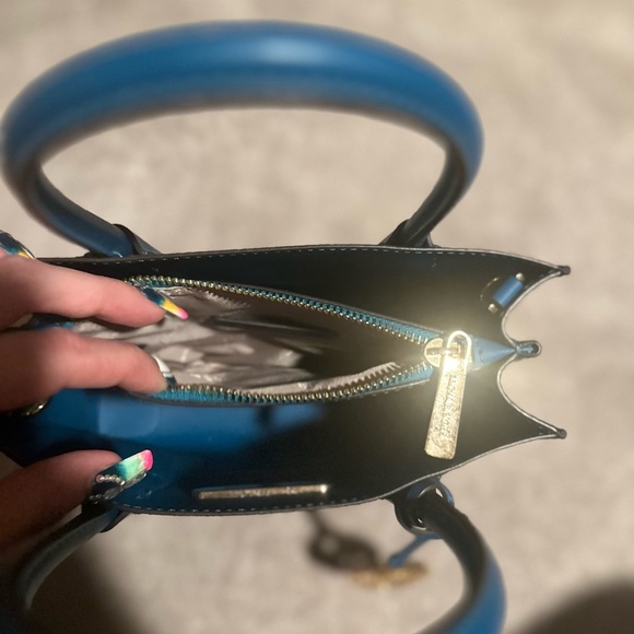 Michael Kors Mercer Women's Crossbody Bag - Brown and Dark Teal With Wallet - Picture 8 of 14